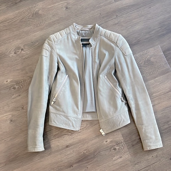 Danier Leather/Suede Nubuck Moto Biker Jacket - Picture 2 of 16